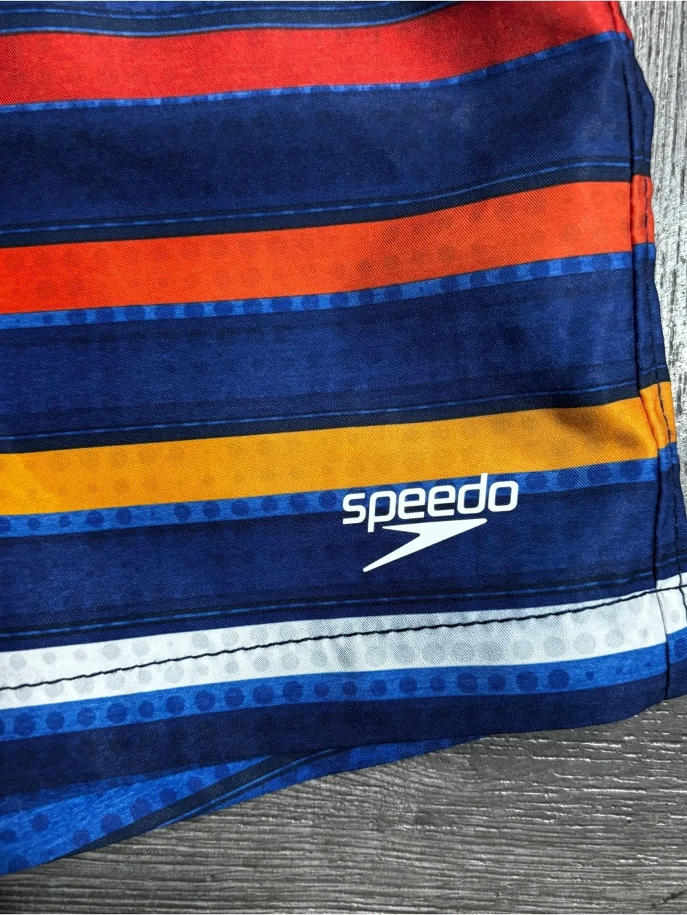 Men’s Speedo Swimsuit Swim Shorts Trunks 3-Pocket Zips, Size XXL